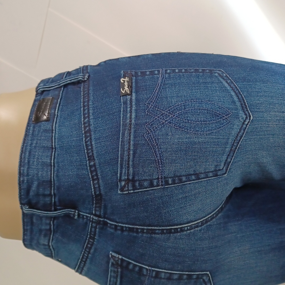Seven button fly jeans